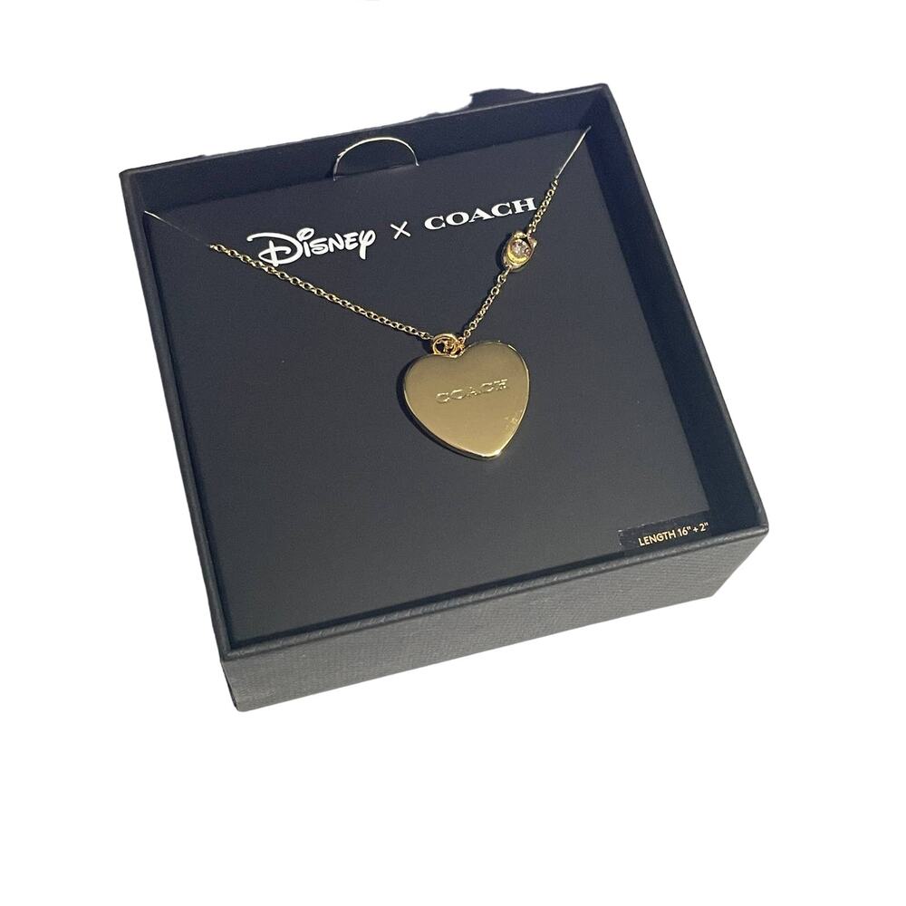 Disney X Coach Villains Heart Necklace New - Picture 4 of 6